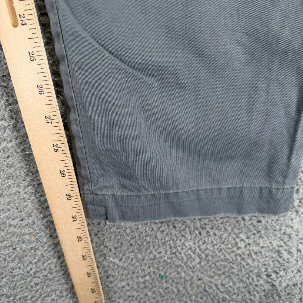 Banana Republic Pant Men 34x32 Gray Cotton Chino Straight Business Preppy Career